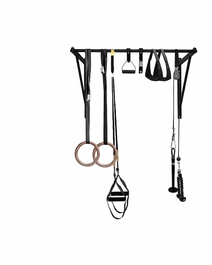 Wall-mounted pull-up bar
